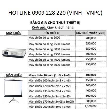 Cho thuê máy chiếu giá rẻ TPHCM - Lắp đặt tận nơi nhanh chóng - 0909 228 220